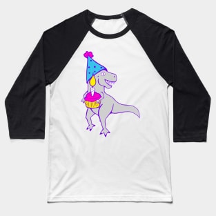 Happy Birthday T-Rex Baseball T-Shirt